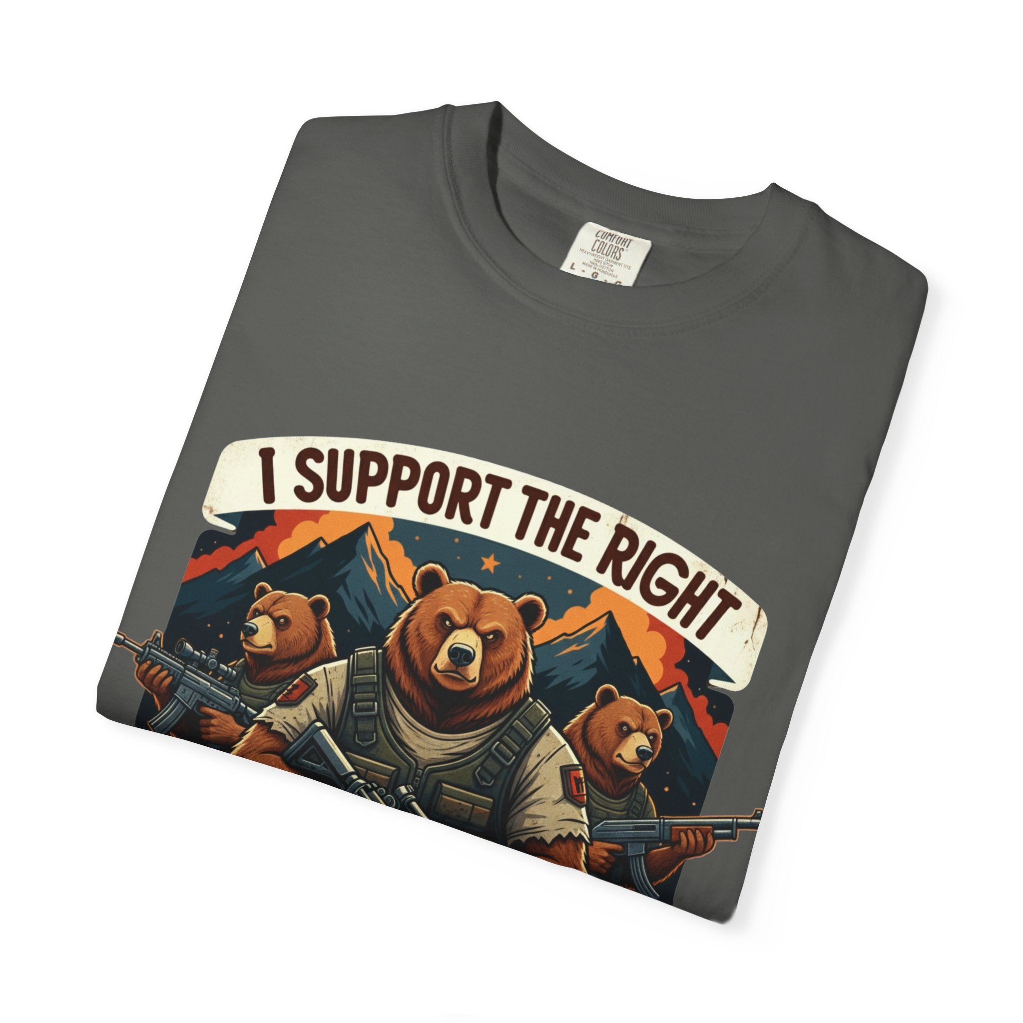 "The Right to Arm Bears (Mountain Division)" Unisex Garment-Dyed T-shirt