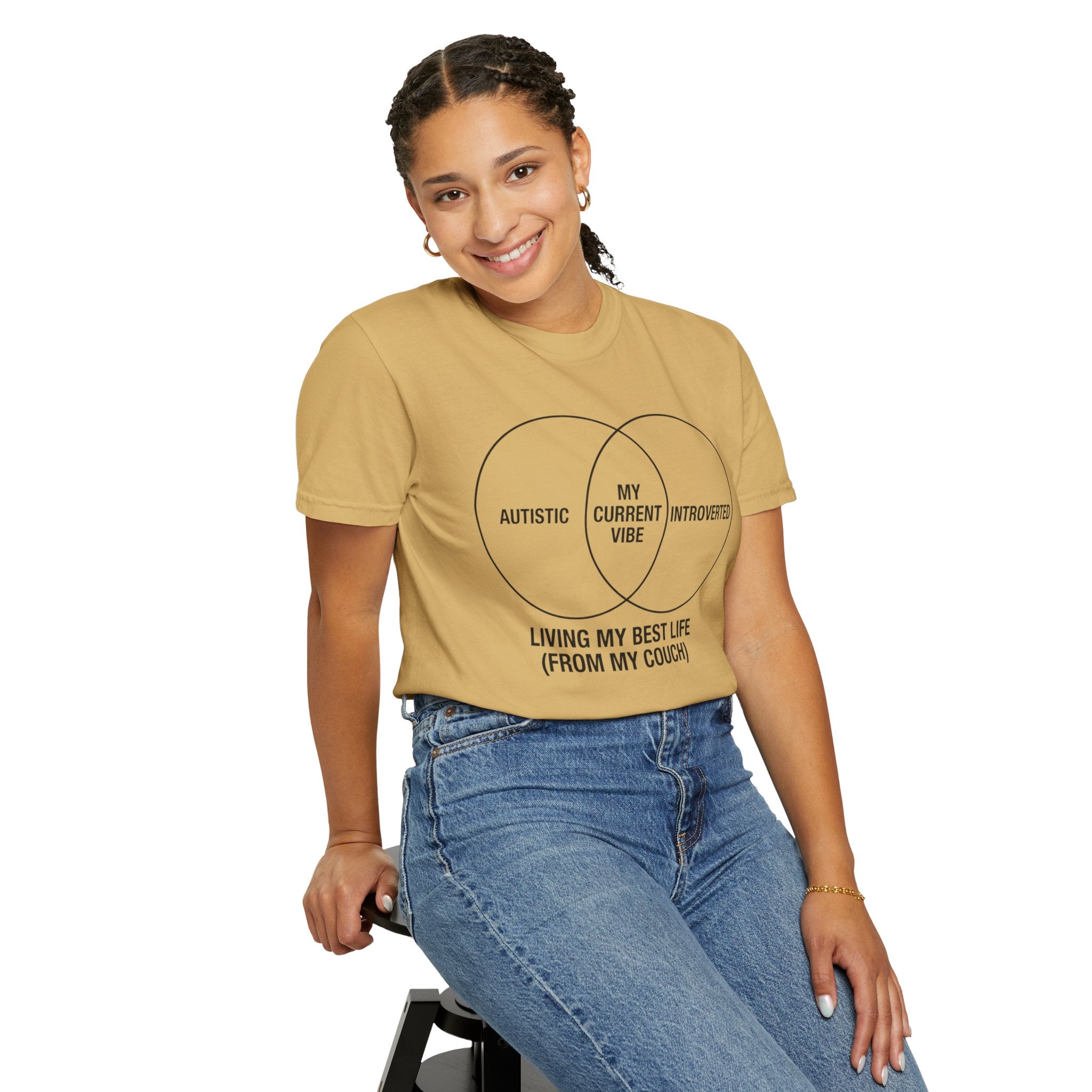 "Living My Best Life" Unisex Garment-Dyed Tee