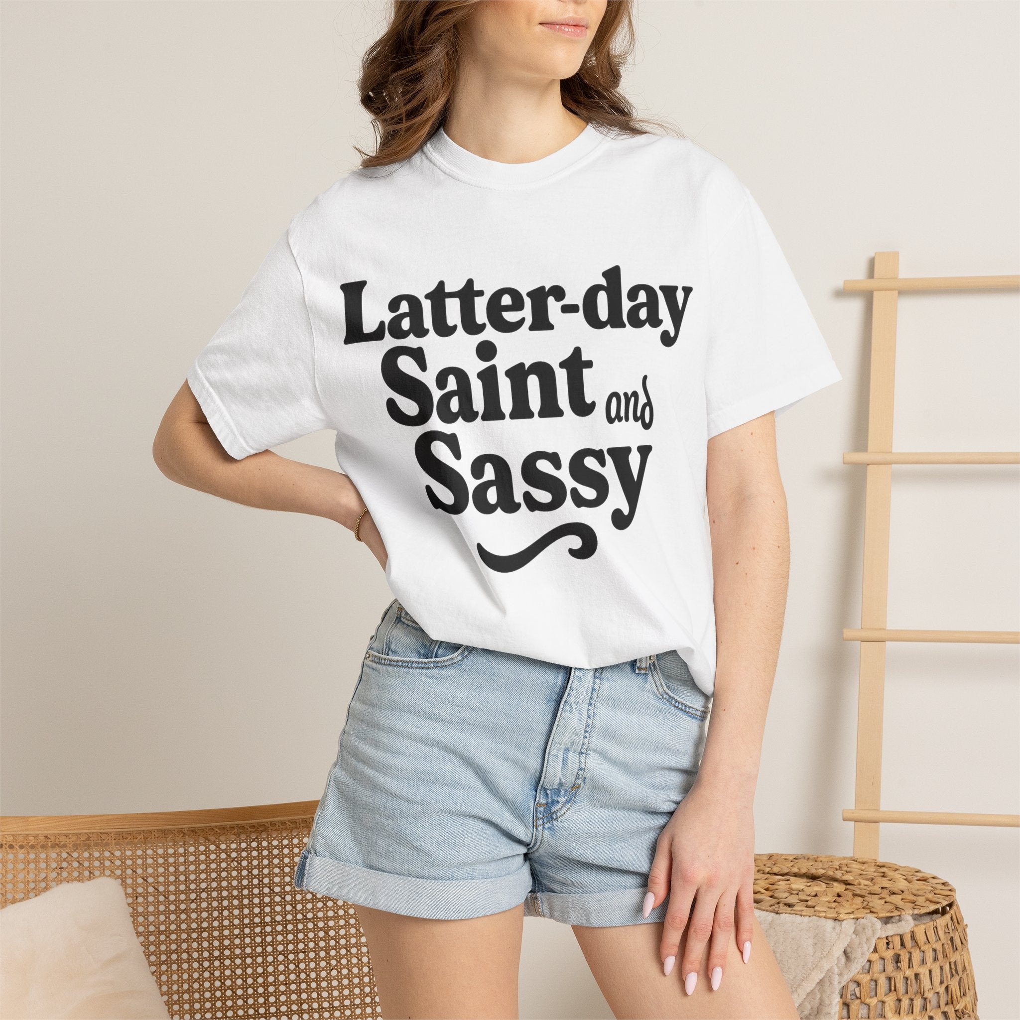 "Latter-day Saint and Sassy" Unisex Garment-Dyed T-shirt