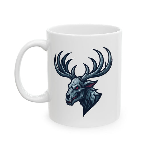 "Wendigo (Algonquian Folklore)" White Ceramic Mug — Graphic