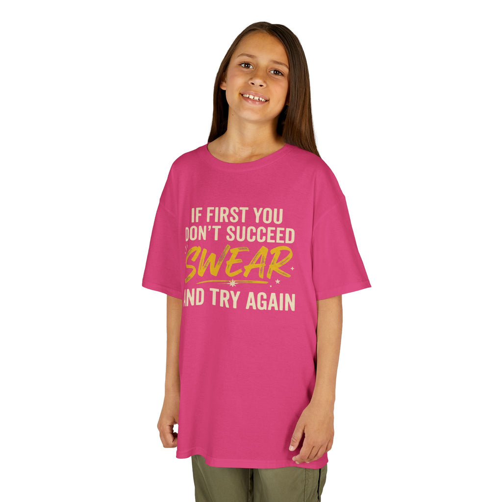 "Swear And Try Again" Kids Tee