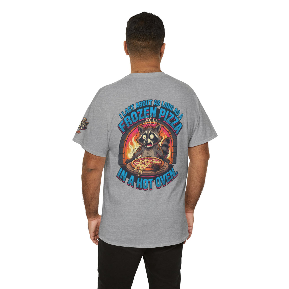 Color: Sport Grey | Frozen Pizza in a Hot Oven Premium Graphic Tee