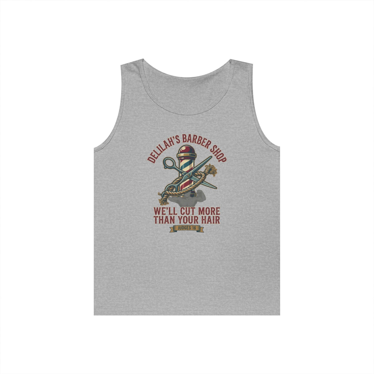 "Good Book Series Delilah's Barber Shop" Tank Top