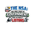 They're Always Listening - Classic | Kiss-Cut Sticker — AttitudeShirts