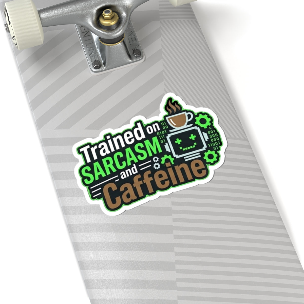 "Trained on Sarcasm" Sticker — Main