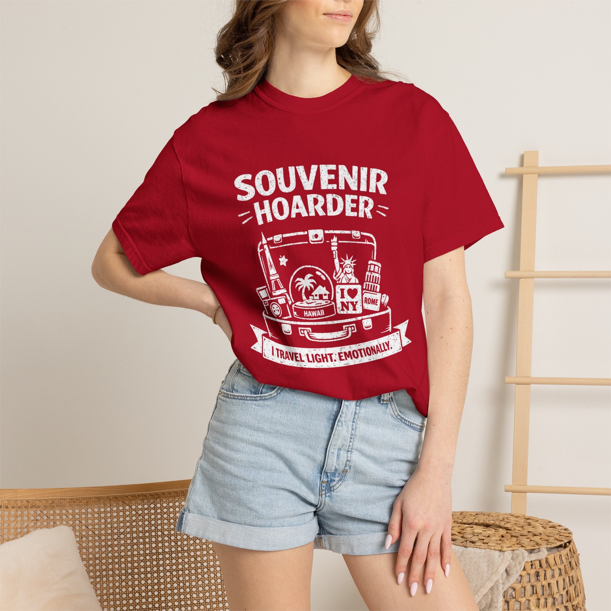 "Souvenir Hoarder" Unisex Garment-Dyed T-shirt