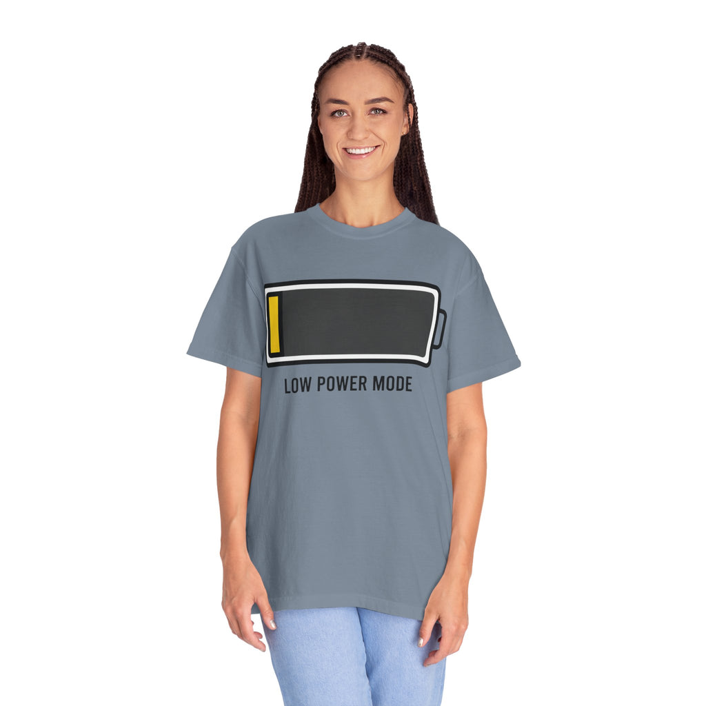 "Low Power Mode" Unisex Garment-Dyed Tee