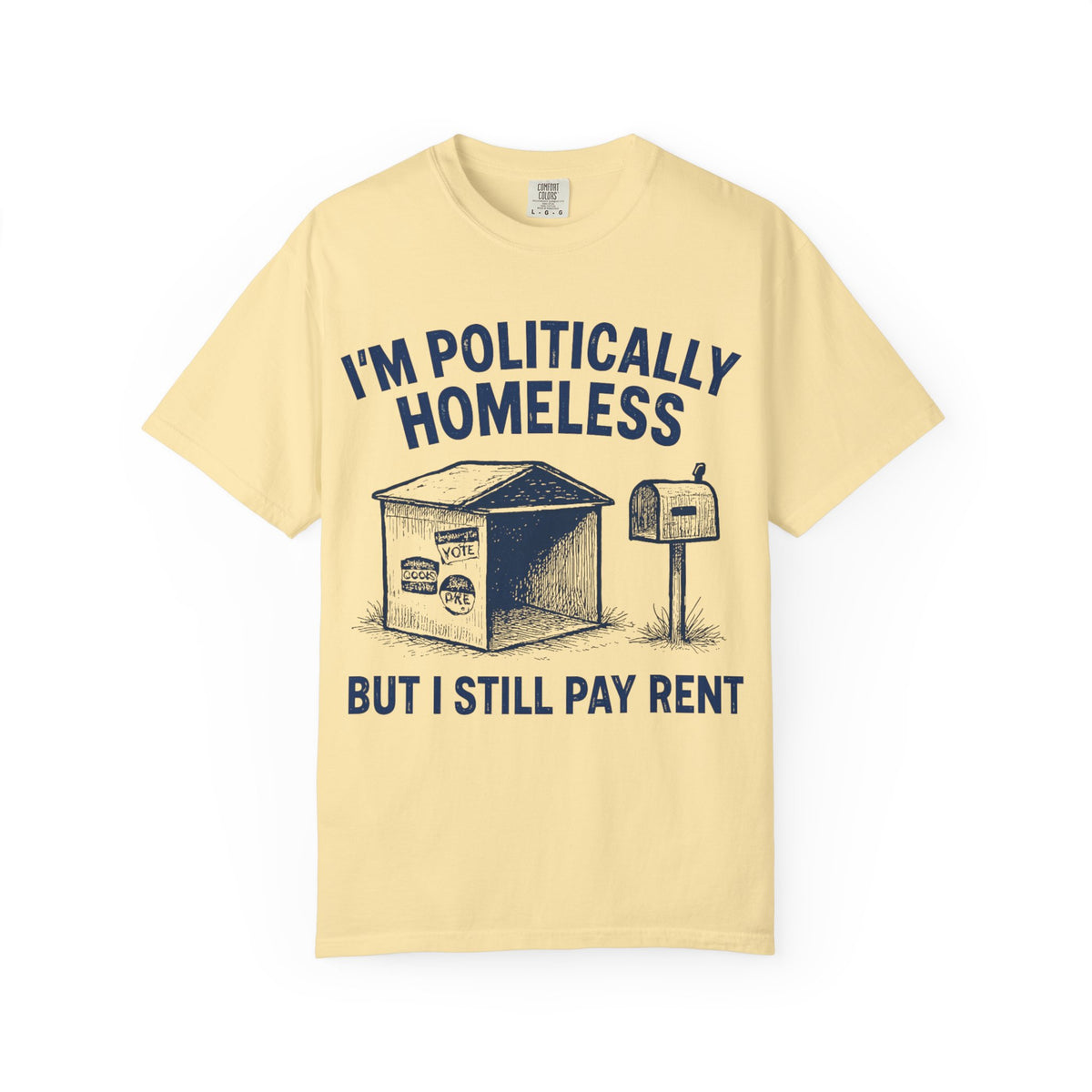 Color: Banana | The Safe Space Sentry  Unisex Garment-Dyed T-shirt