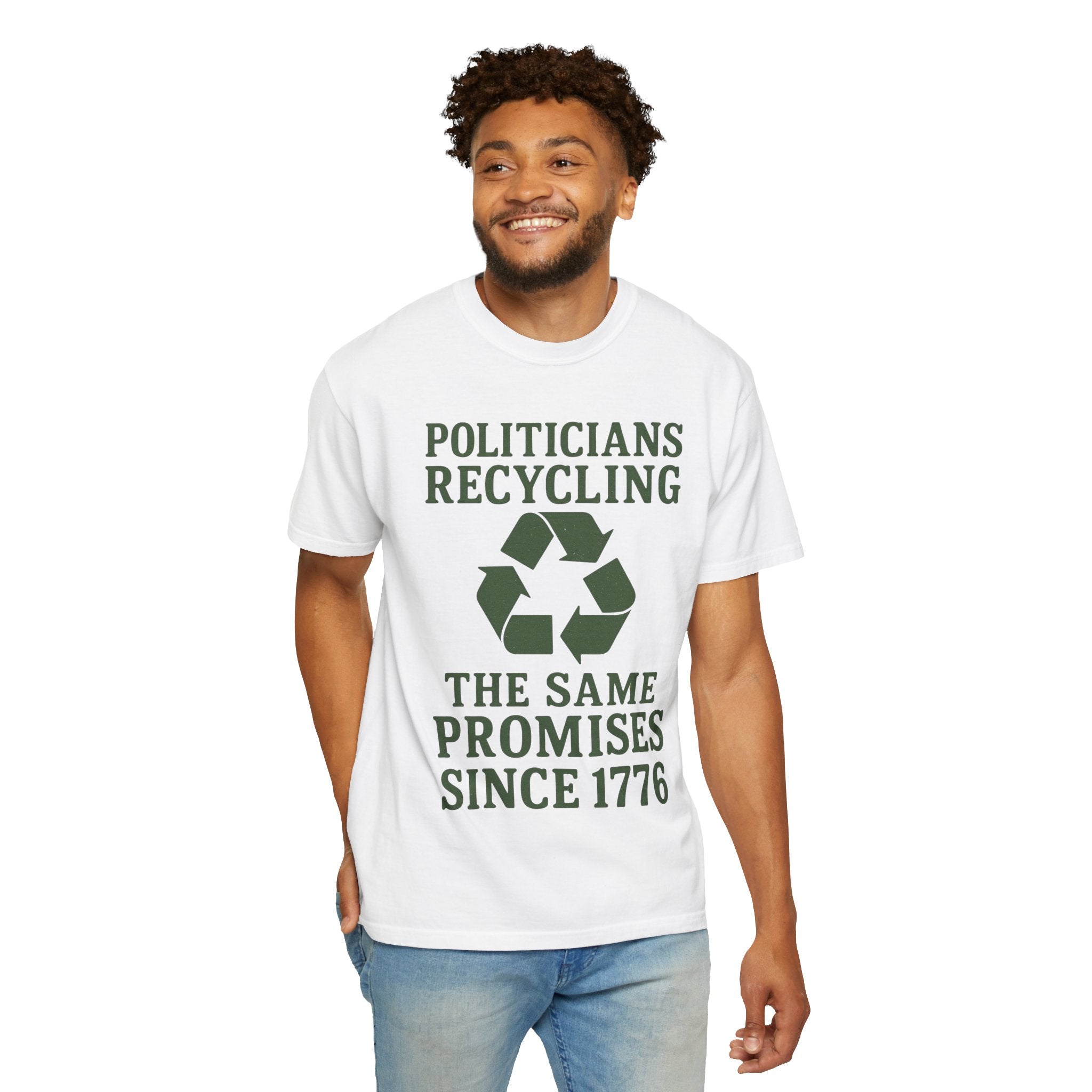 "Politicians Recycling" Unisex Garment-Dyed T-shirt