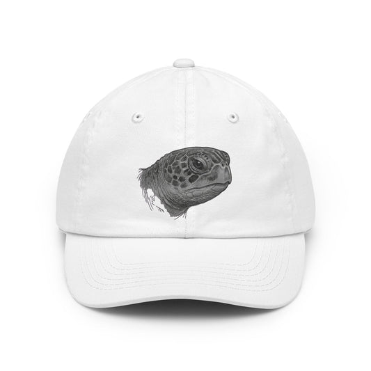 Color: White | Pencil Sketch Art Sea Turtle Dad Hat — Graphic