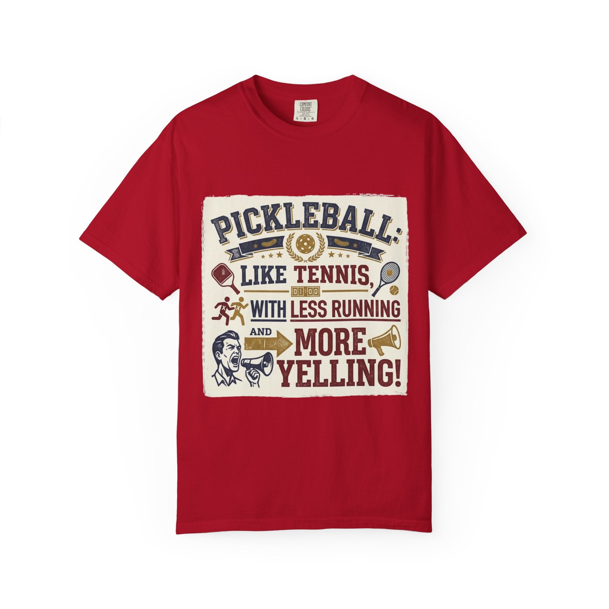 Pickleball: Tennis for People Who Gave Up | Garment-Dyed Tee — AttitudeShirts