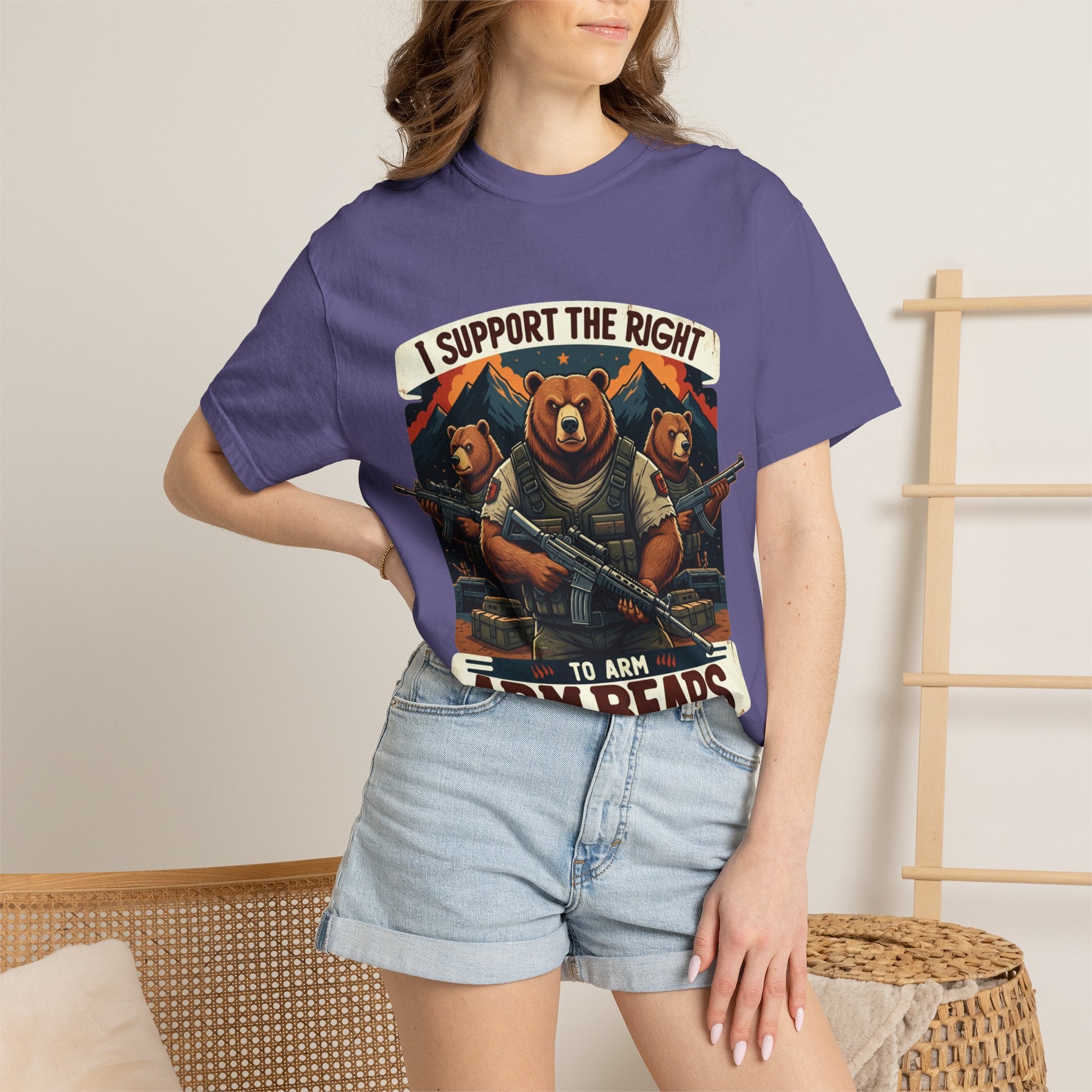 "The Right to Arm Bears (Mountain Division)" Unisex Garment-Dyed T-shirt