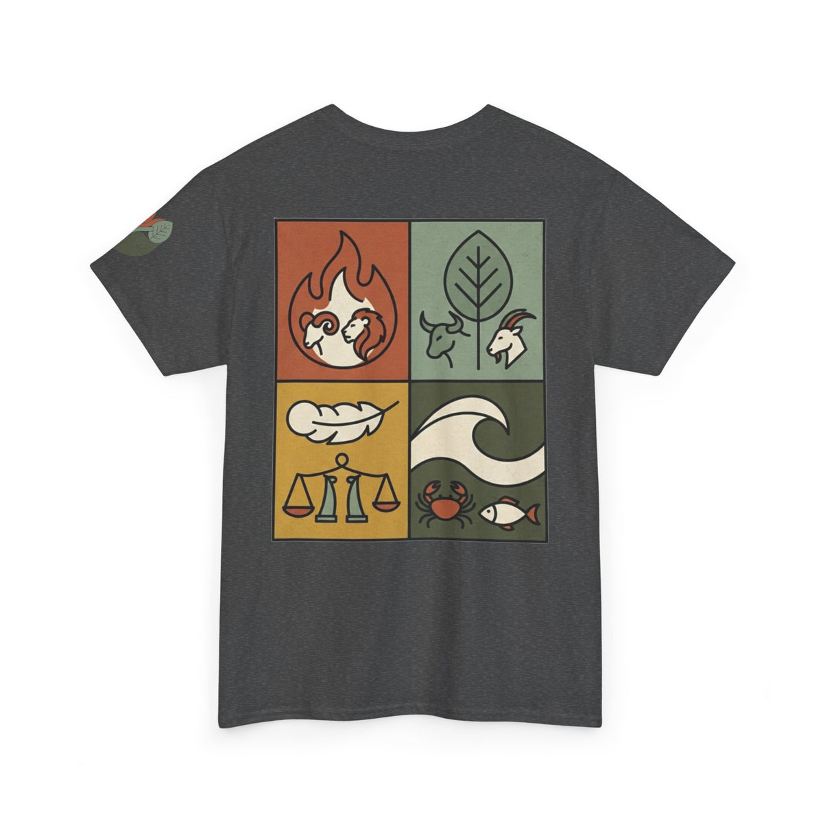 "Four Elements- Fire, Earth, Air, Water" Premium Graphic Tee