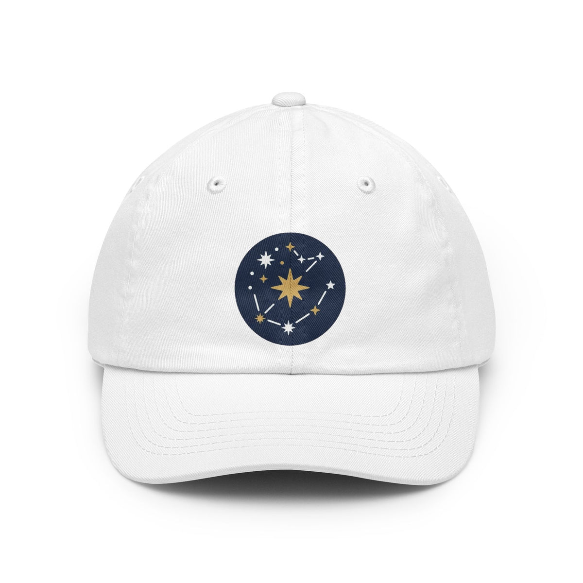 Color: White | Constellation Map (Dark Sky) Dad Hat — Graphic