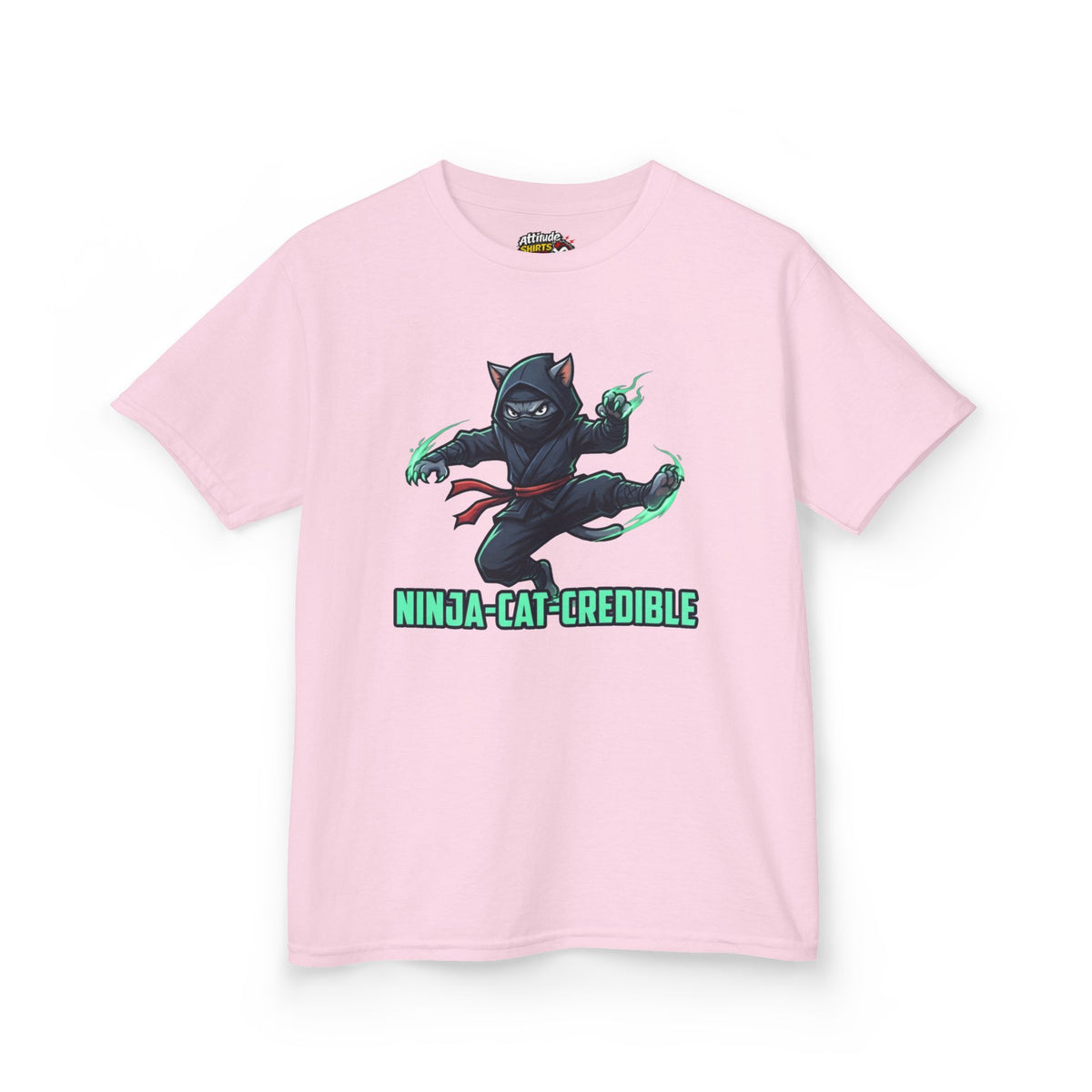 "Ninja Cat Credible" Kids Tee