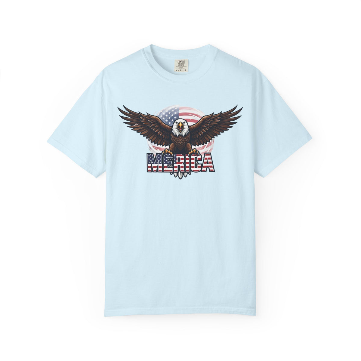 Color: Chambray | Merica Unisex Garment-Dyed Tee