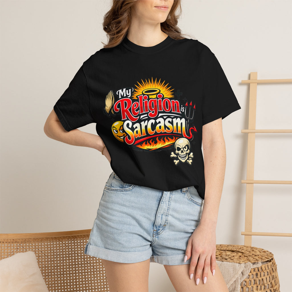Sarcasm is My Savior | Garment-Dyed Tee — AttitudeShirts