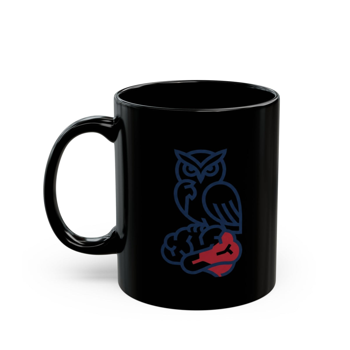 "Make America Think Again" Black Ceramic Mug — Graphic