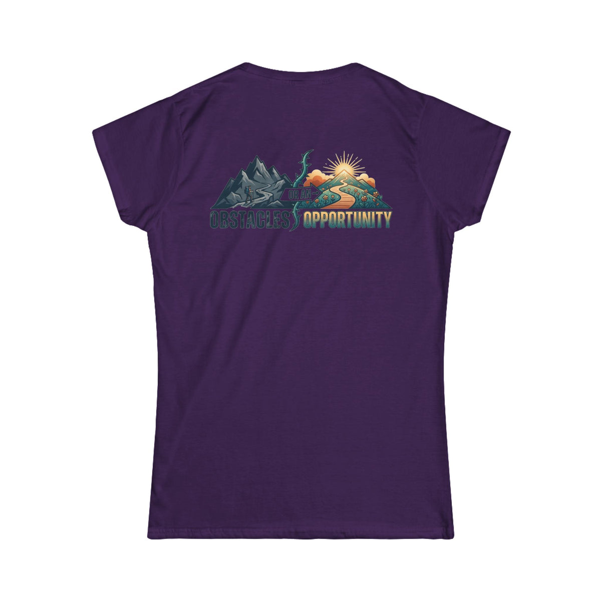 Color: Purple | Obstacle Or An Opportunity Women's Tee