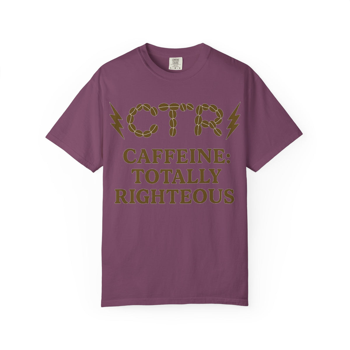 Color: Berry | CTR: Caffeine Totally Righteous Unisex Garment-Dyed T-shirt