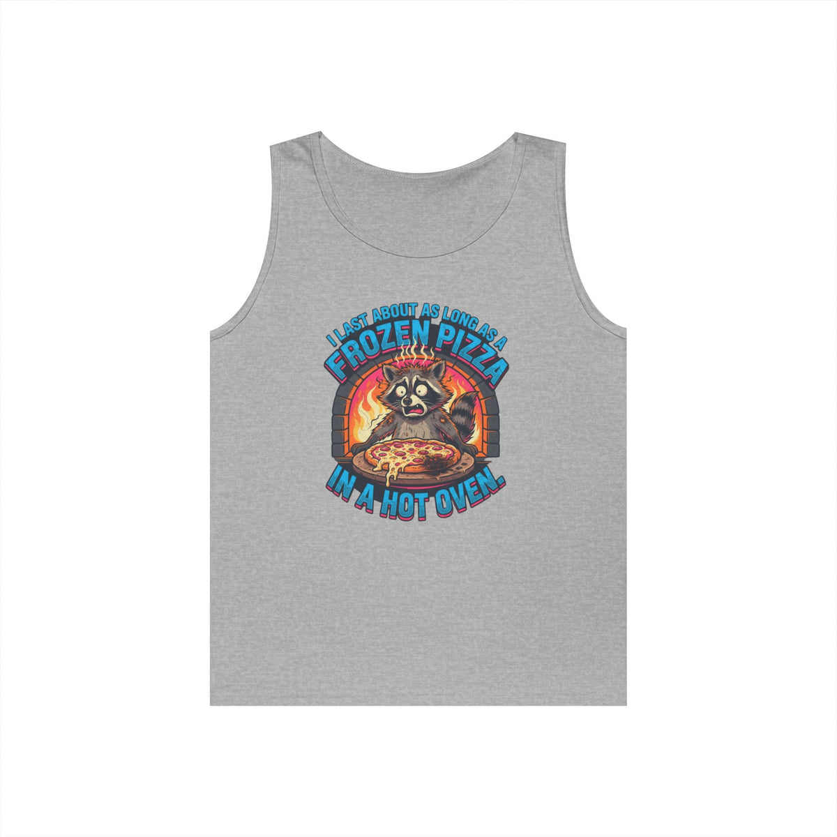Color: Sport Grey | Frozen Pizza in a Hot Oven Tank Top