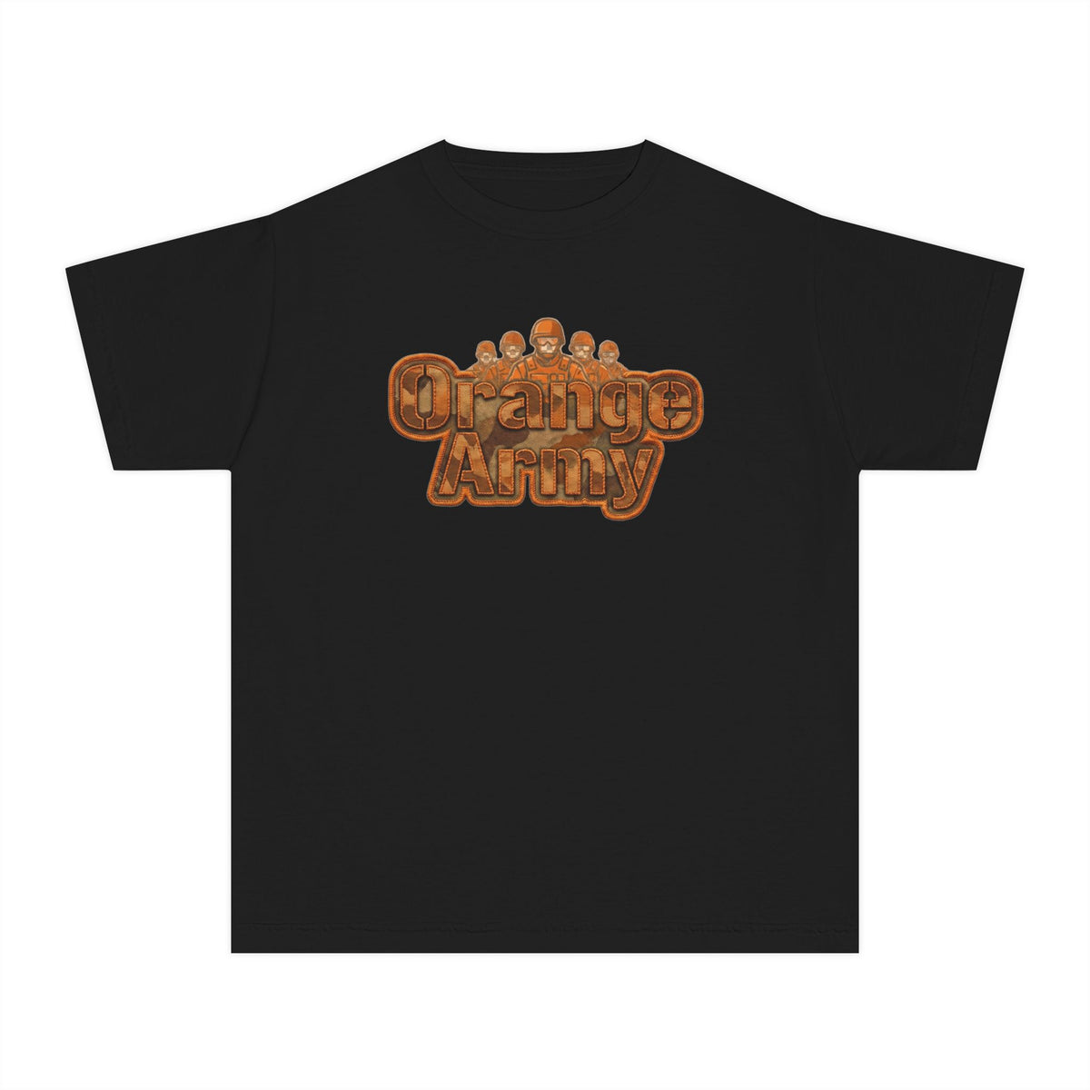 Color: Black | Orange Army: My Squad, My Colors | Youth Tee — AttitudeShirts