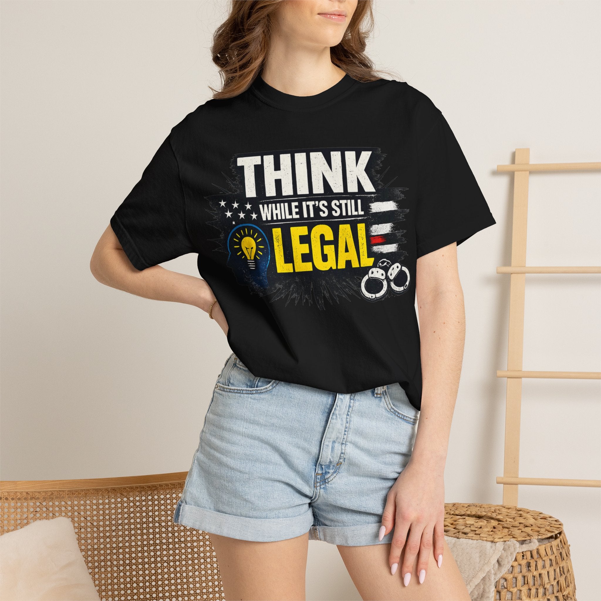 "Think While It’s Still Legal" Unisex Garment-Dyed T-shirt
