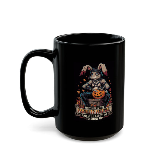 "Fertility Festival" Black Ceramic Mug