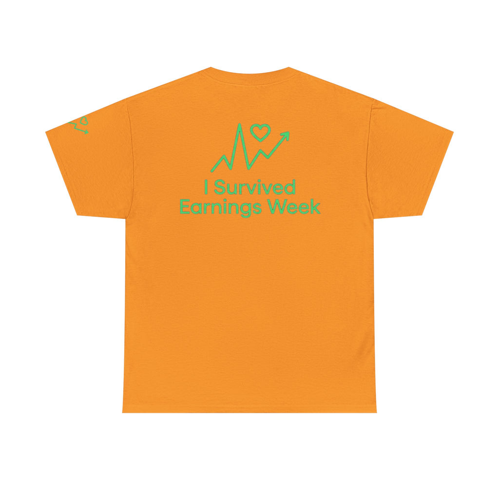 "I Survived Earnings Week" Premium Graphic Tee