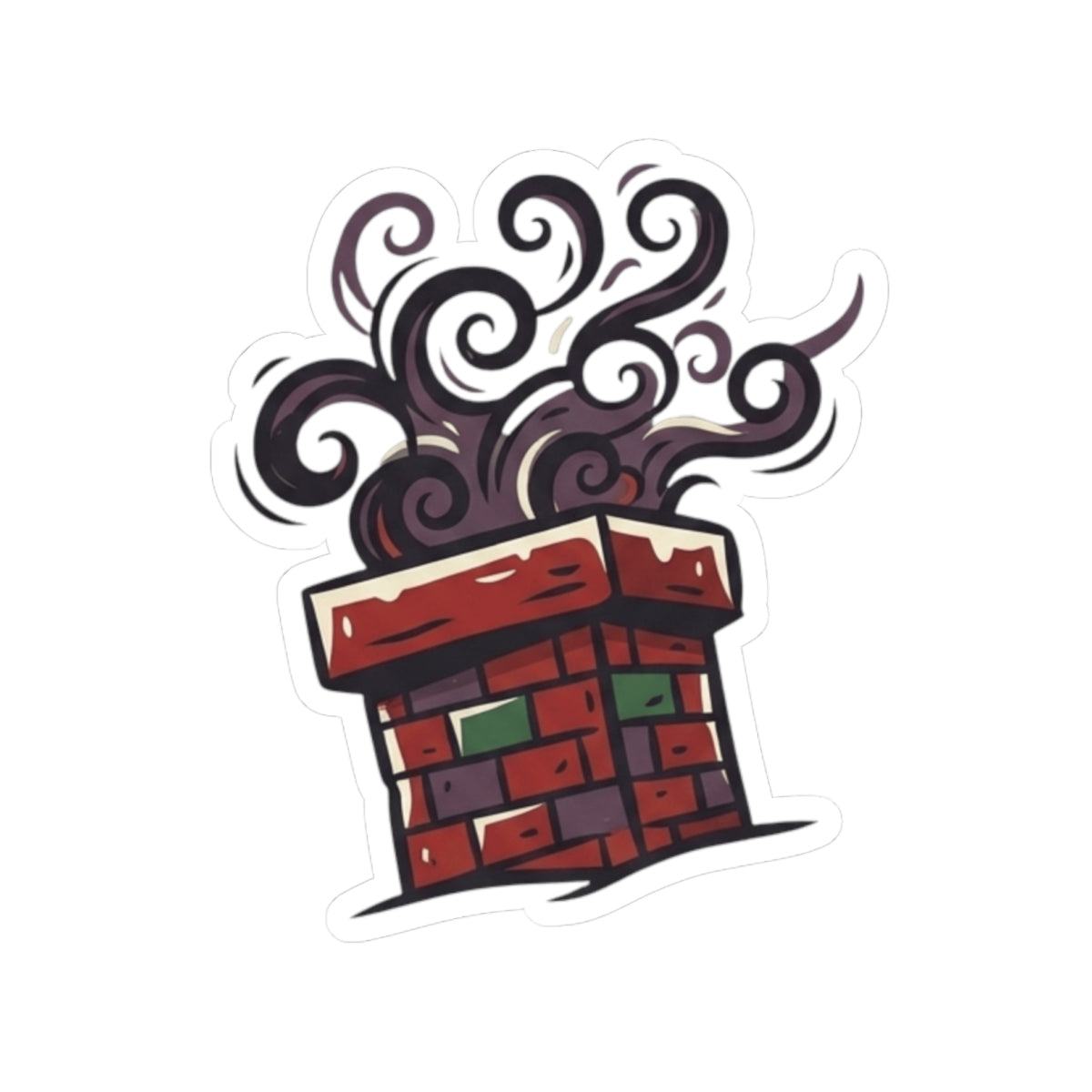 "Up On The Housetop Doing Naughty Stuff" Sticker