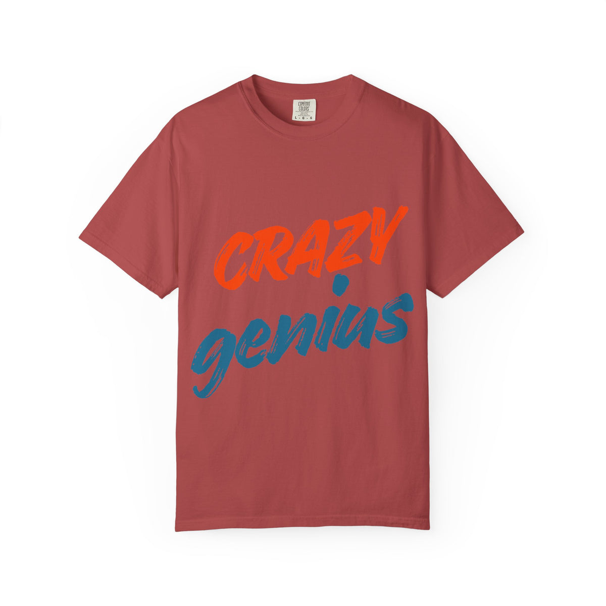 Color: Crimson | Crazy Genius Unisex Garment-Dyed T-shirt