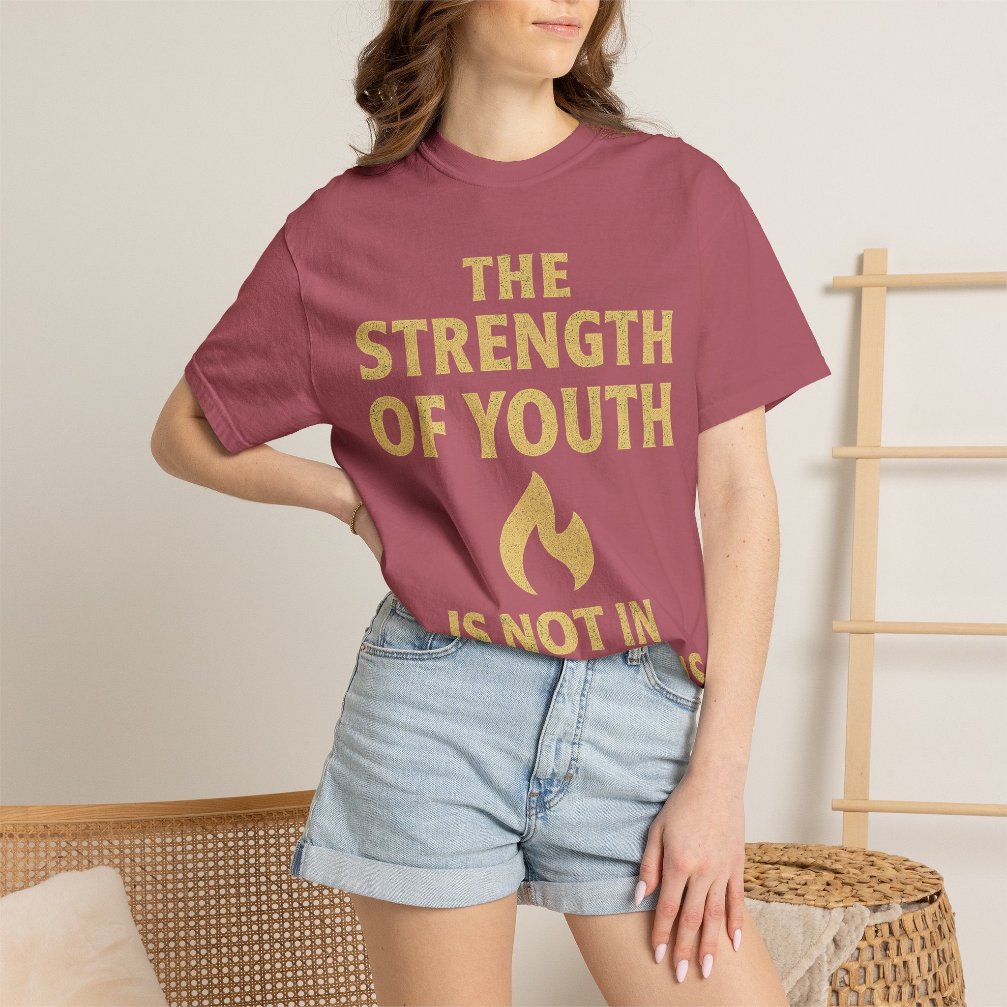 "Strength of Youth" Unisex Garment-Dyed T-shirt