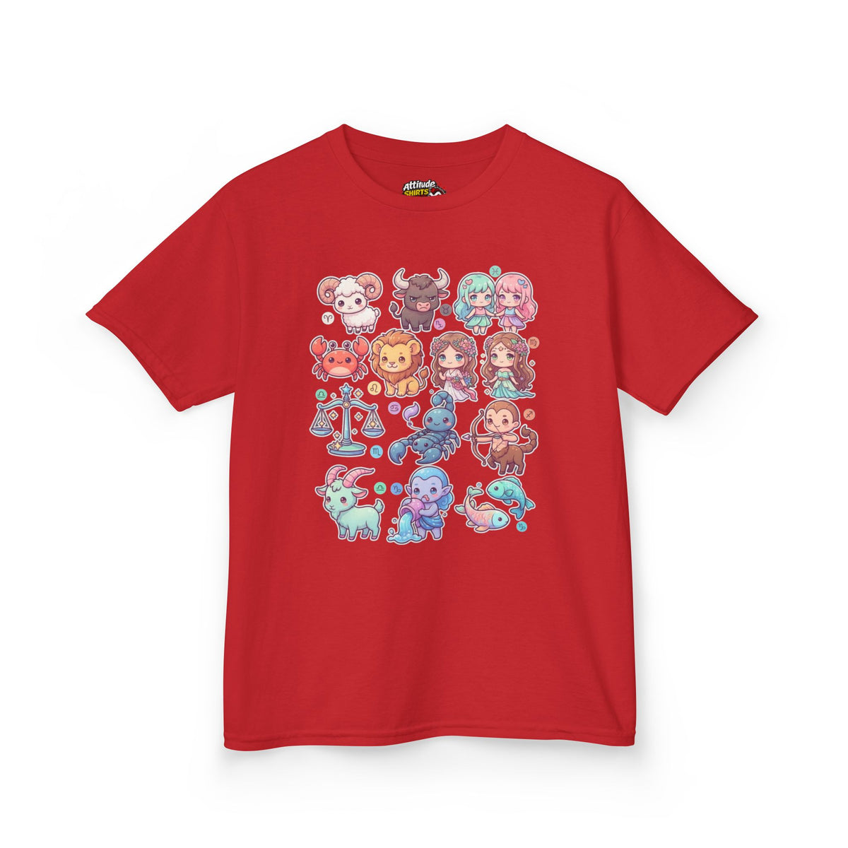 "Cute Chibi Zodiac" Kids Tee