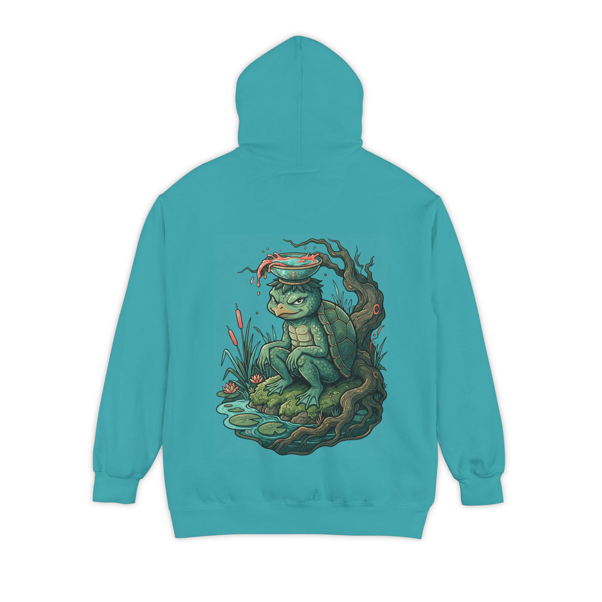 Color: Seafoam | Kappa (Japanese Folklore) Garment-Dyed Hoodie