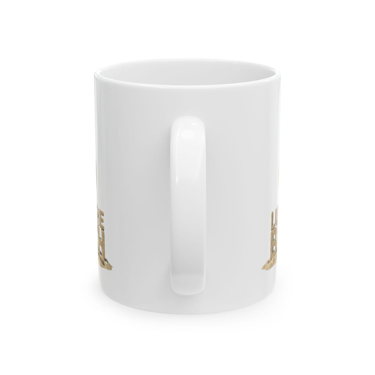 "I Luv The Beach" White Ceramic Mug