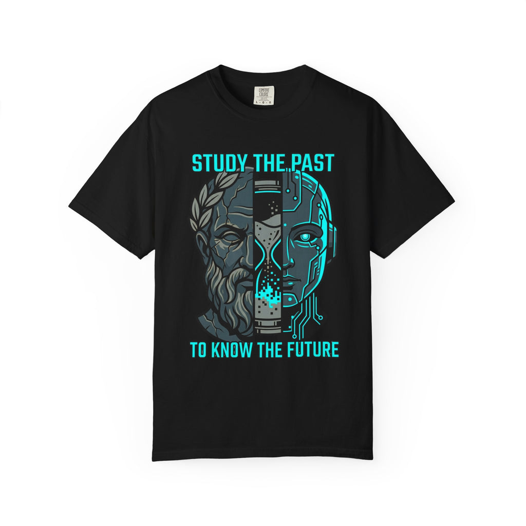 "Study the Past Know the Future" Unisex Garment-Dyed Tee