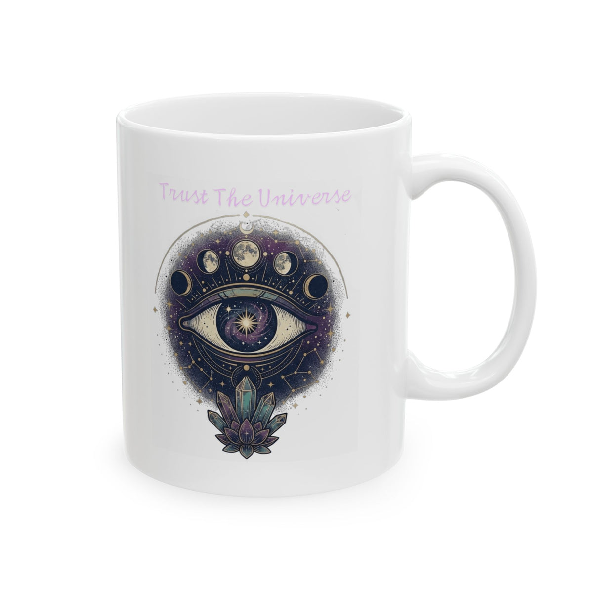 "Trust the Universe" White Ceramic Mug