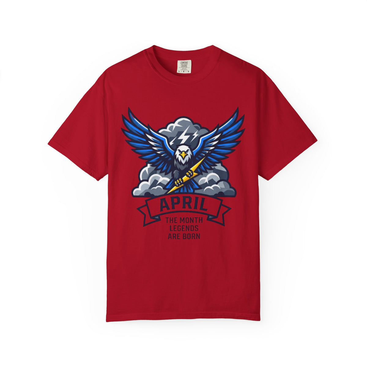 Color: Red | April Legend Unisex Garment-Dyed Tee