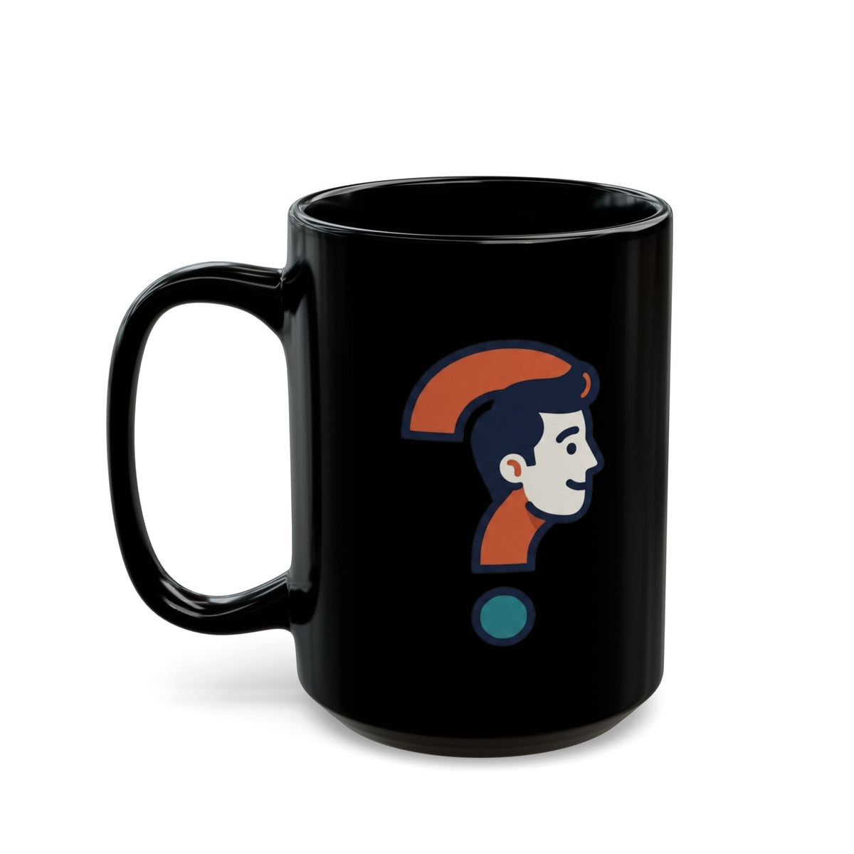 "Main Character Energy" Black Ceramic Mug — Graphic
