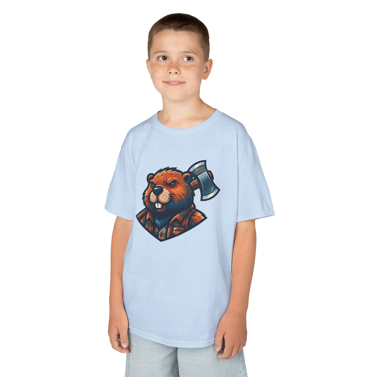 Color: Light Blue | In Desperate Need of Good Hard Wood Kids Tee