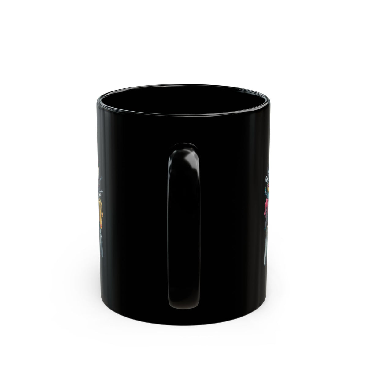 "Talk Dirty to Me" Black Ceramic Mug — Graphic