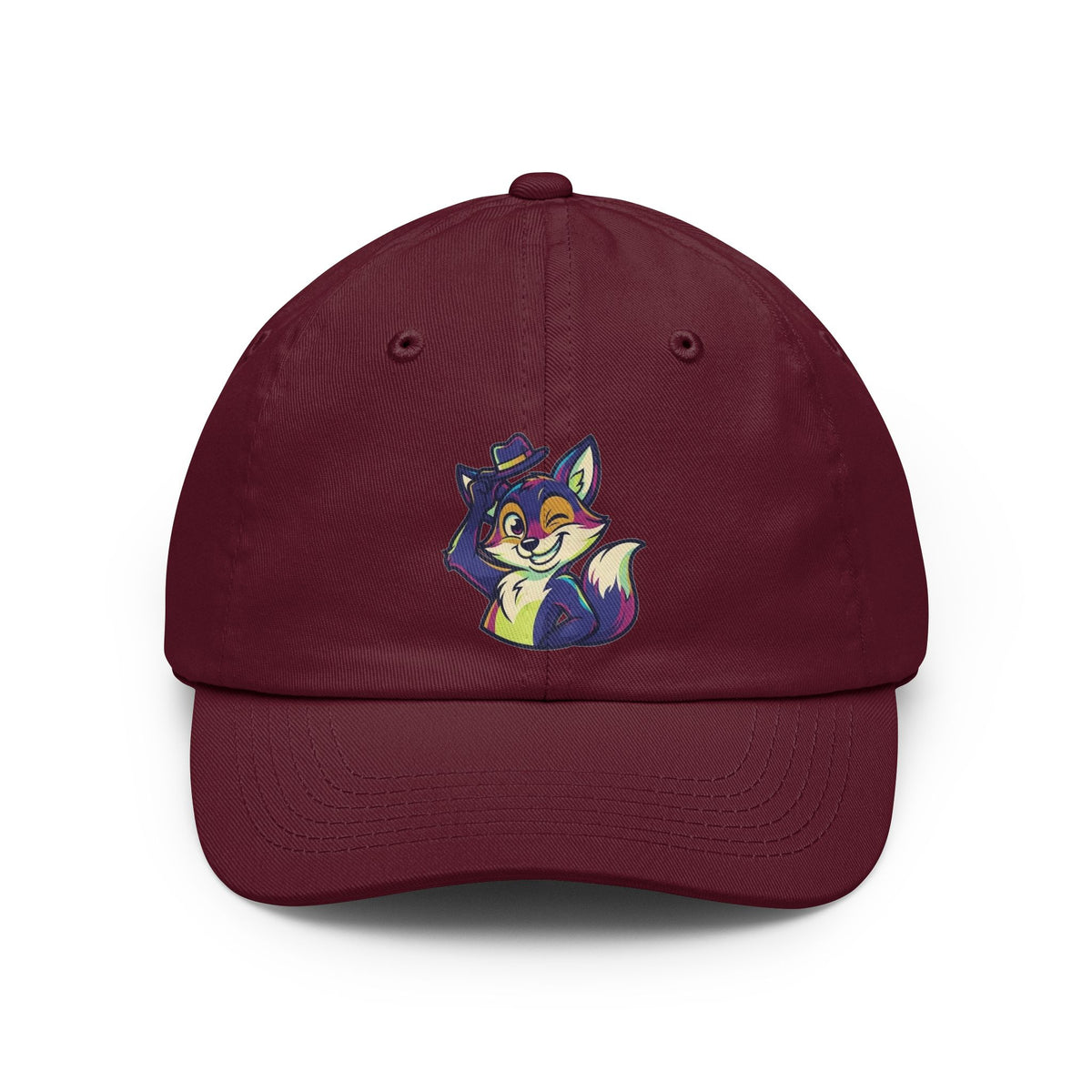 Color: Maroon | Mischievous Dad Hat — Graphic