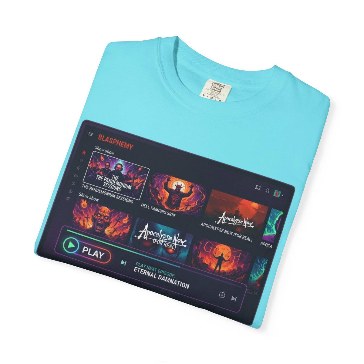 "Good Book Series Blasphemy & Chill" Unisex Garment-Dyed Tee