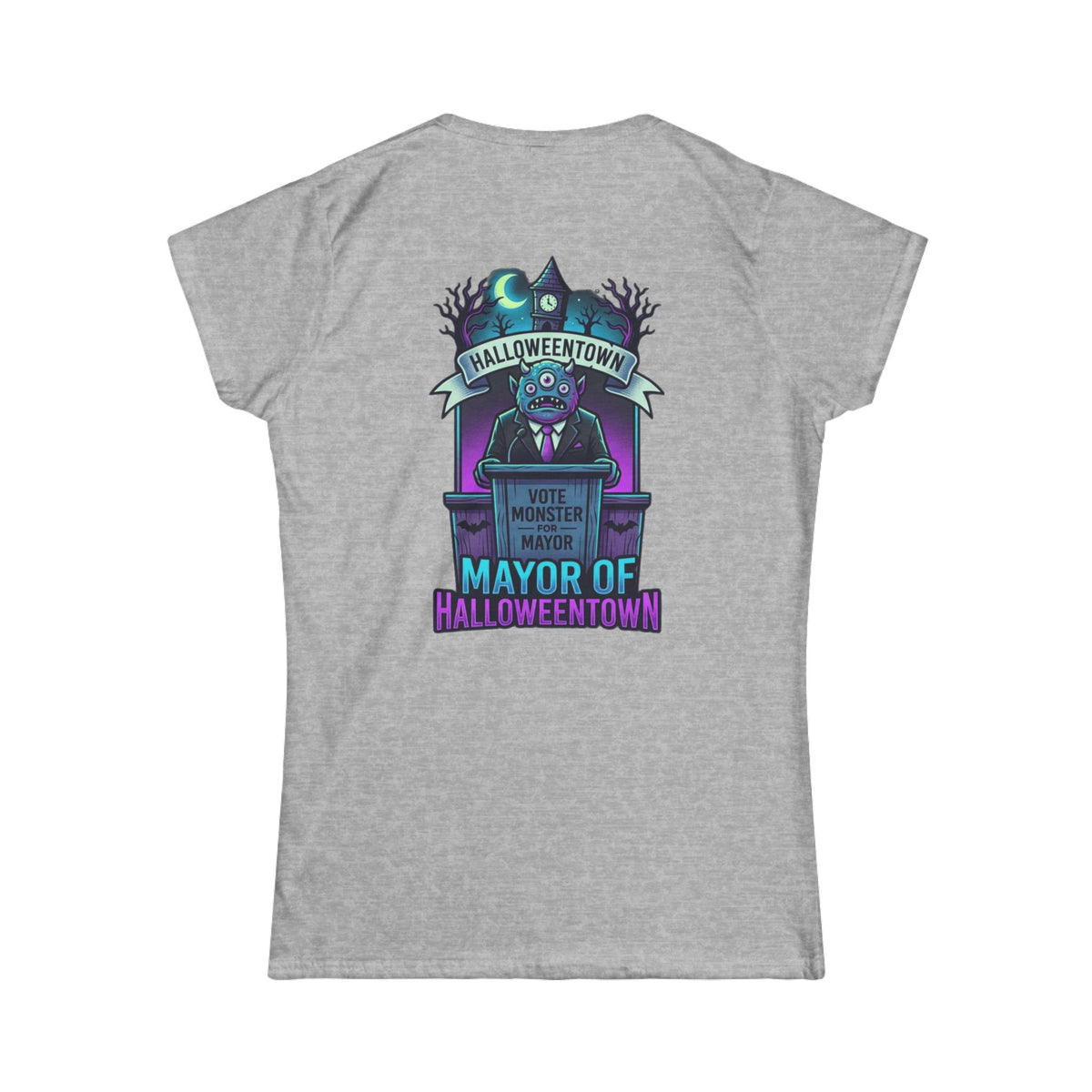 Color: Sport Grey | Mayor Of Halloweentown Women's Tee