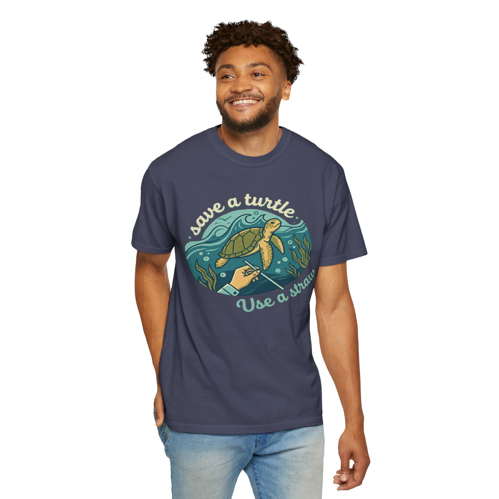 "Save a Turtle" Unisex Garment-Dyed Tee