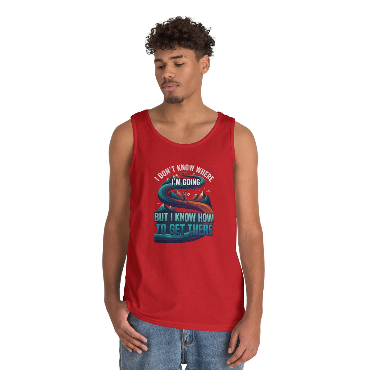 Color: Red | I Don't Know Where I'm Going Tank Top