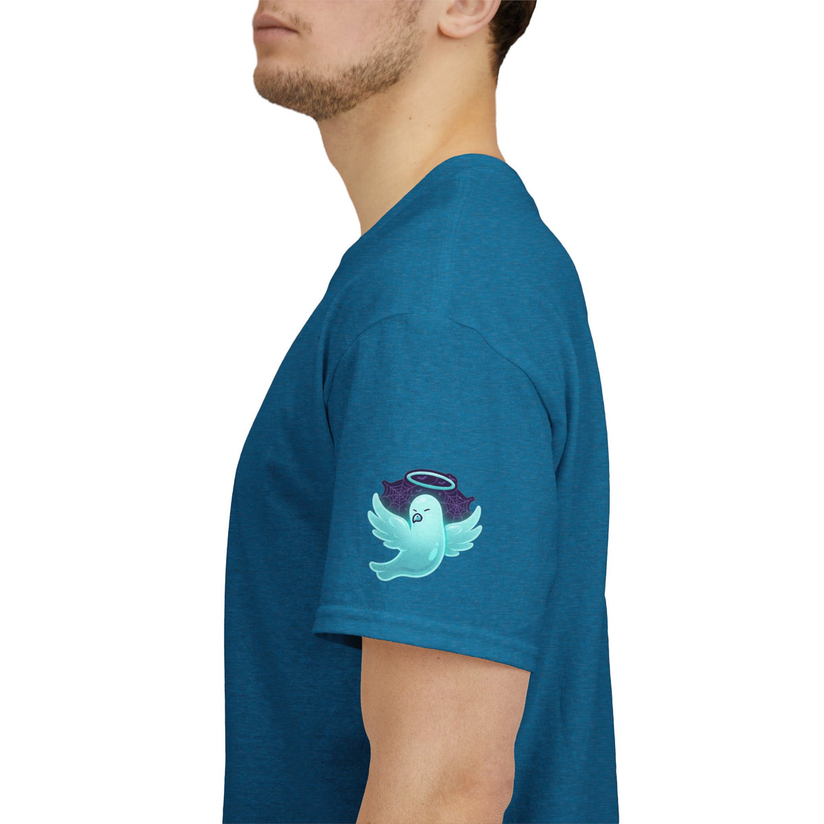 Color: Antique Sapphire | Holy Spirit of Halloween Premium Graphic Tee