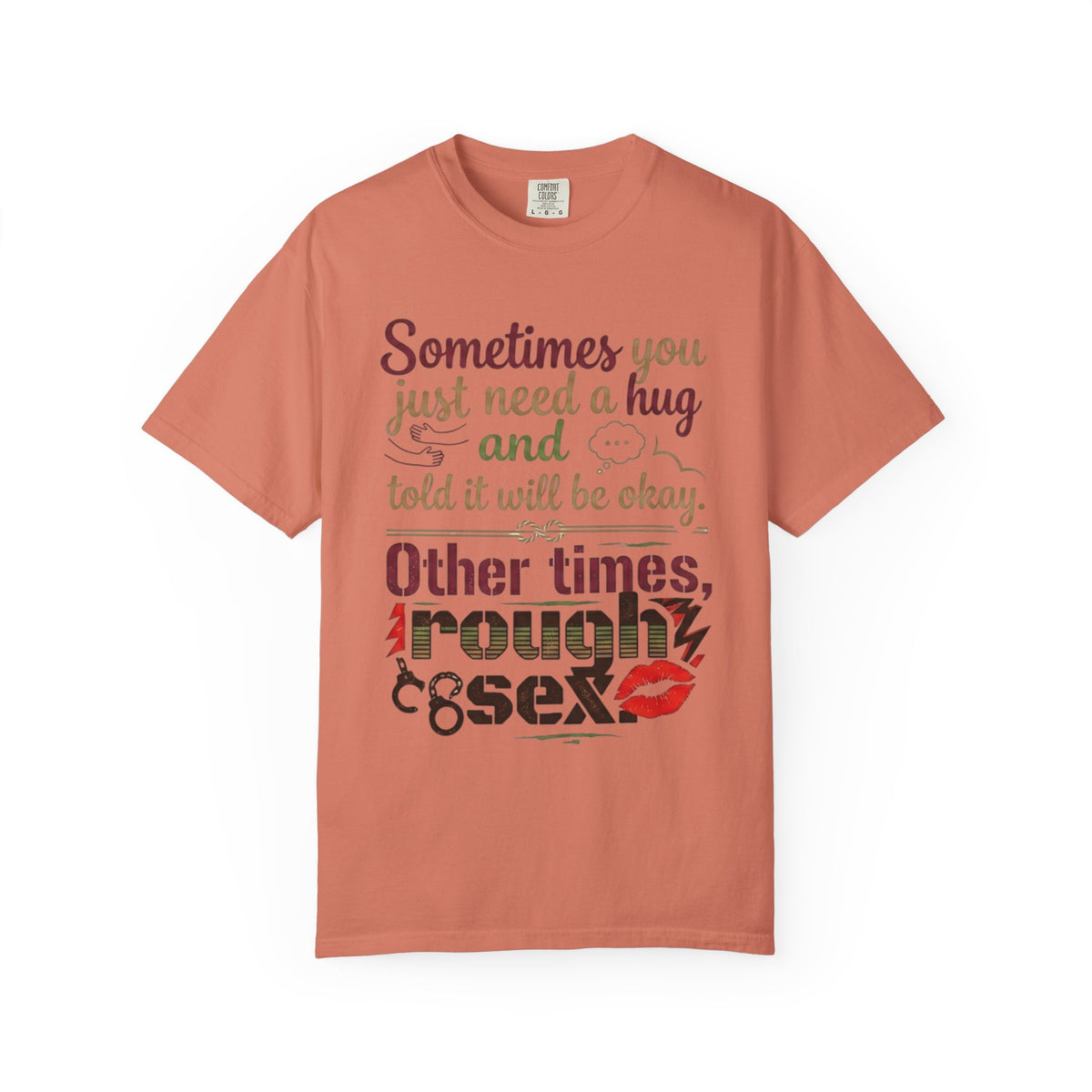 Color: Terracotta | Rough Sex Unisex Garment-Dyed Tee