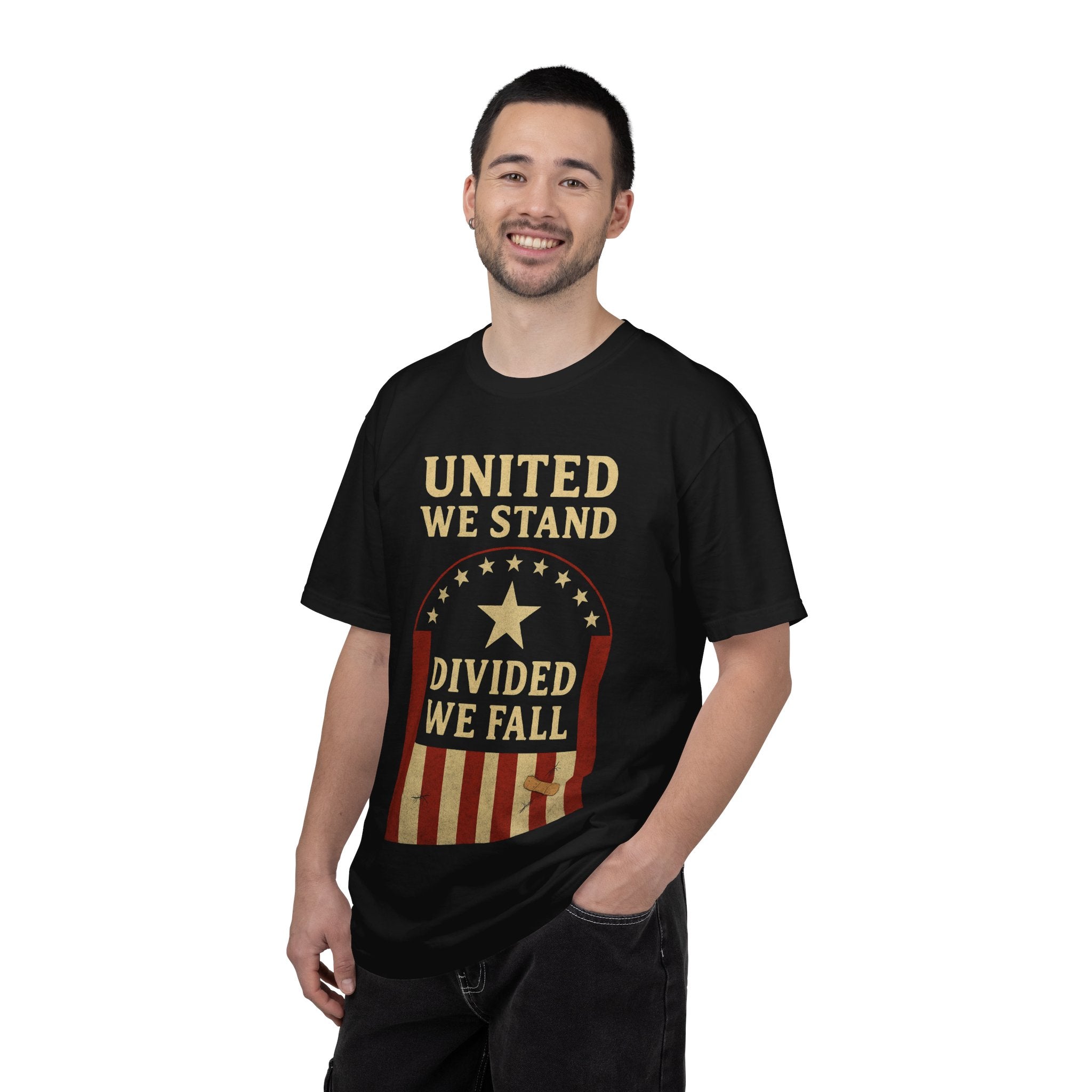 "Divided We Fall" Unisex Garment-Dyed T-shirt