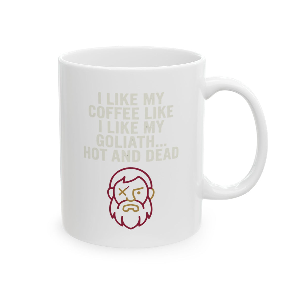 "Good Book Series Coffee Hot and Dead" White Ceramic Mug